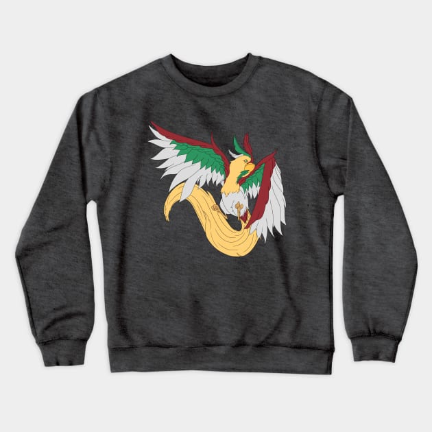 Tri Color Bird Crewneck Sweatshirt by SoraLorr